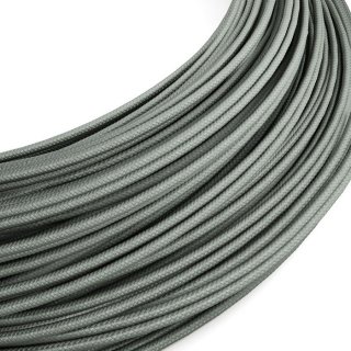 Slaboproudý látkový kabel šedý RM03 - hedvábný