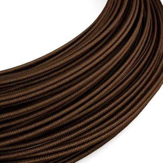Hnědý textilní kabel 2x0,35mm OptiGloss RM13 | lesklý efekt