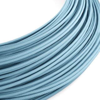 Modrý textilní kabel 2x0,35mm Azzurro RM17 | lesklý efekt