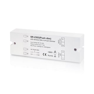 DALI stmívač LED pásků SR-2303-PUSH DIM | 1x10A