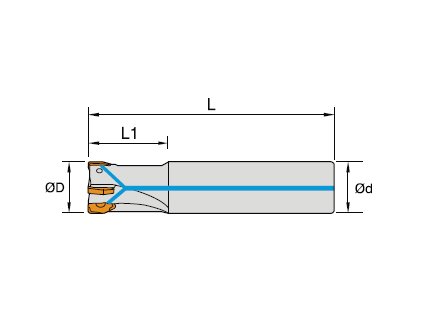 SET plátkové rohové stopkové frézy ICXXNE4-D20*150L*3T + 20destiček