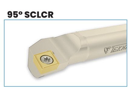 Soustružnický vnitřní nůž S25T SCLCR 09 pro destičky CC..09T3 (šroub TC067)