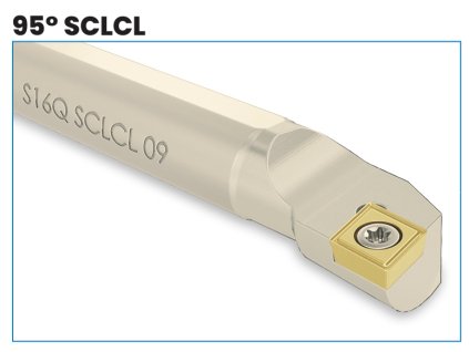 Soustružnický vnitřní nůž S12K SCLCL 06 pro destičky CC..0602 (šroub TC060)