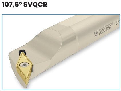 Soustružnický nůž S16Q SVQCR 11 pro destičky VCMT 1103.. (pravý)