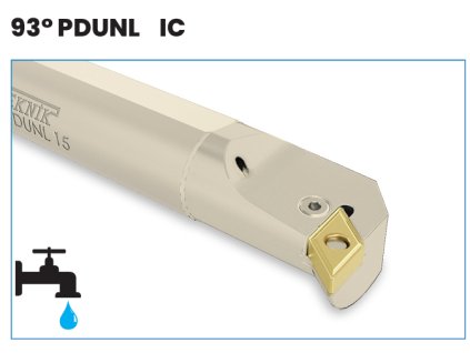 Soustružnický nůž vnitřní s chlazením A32T PDUNL 15 pro destičky DNMG 1506.. (levý)