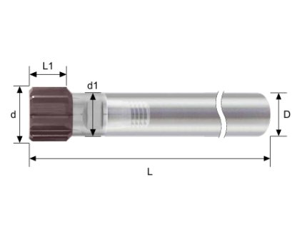 Karbidový výstružník s výměnnou hlavou DRSMN 15,875, H7 pro průch. i sl. díru