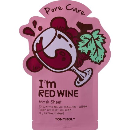 I'm Red Wine Plátýnková maska pro minimalizaci pórů, 21g