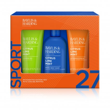 Citrus, Lime & Mint - dárková sada péče o tělo, 3 ks