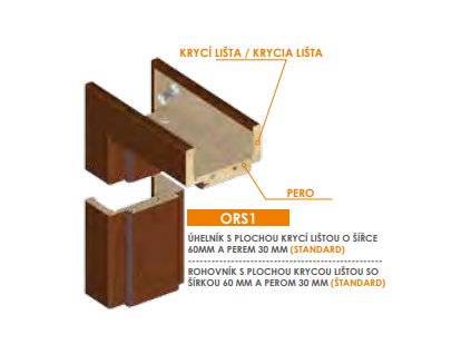 Invado nastaviteľná zárubňa falcová pre hrúbku steny (320-339 mm)
