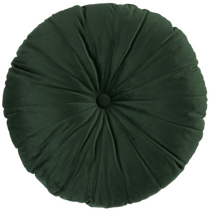 Dekoratív párna MANDARIN 40 cm, sötét zöld, poliészter, KAAT Amsterdam
