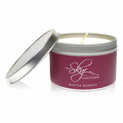 Illatgyertya WINTER WARMER, égési idő 30 óra, utazási csomag, Isle of Skye Candle Company