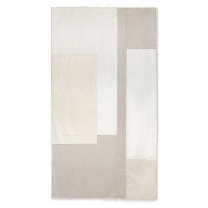 Asztalterítő PART 150 x 250 cm, természetes, pamut / len, kemény LIVING