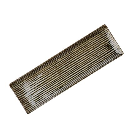 Tálaló tányér CONTOUR 33 x 10,5 cm, zöld, kerámia, MIJ