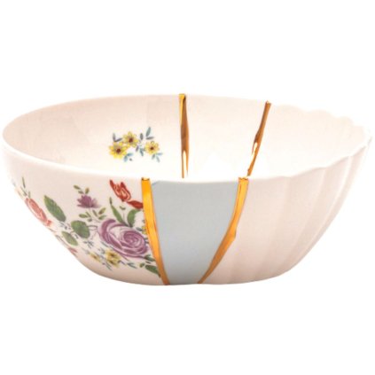 Salátástál KINTSUGI 3 19 cm, fehér, Seletti