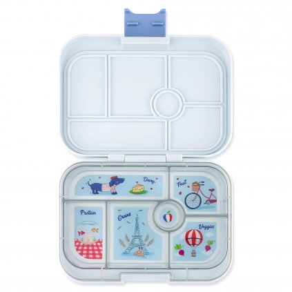 Bento box ORIGINAL 6 mogyorószürke / párizsi, 625 ml, Yumbox
