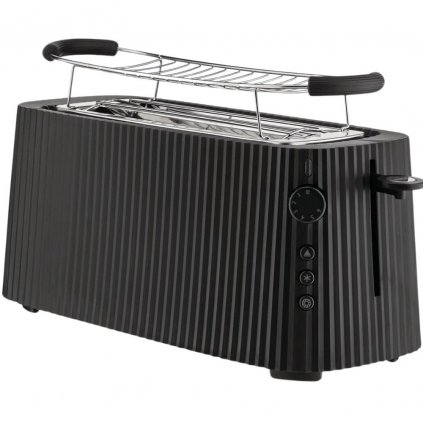 Kenyérpirító PLISSÉ XXL 46 cm, fekete, műanyag, Alessi