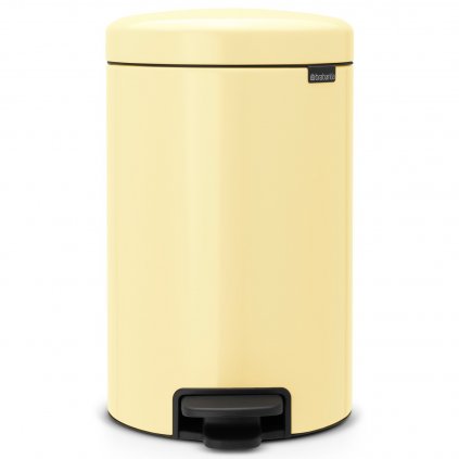 Brabantia NEWICON pedálos szemetes kosár, 12 l, lágy sárga, acél