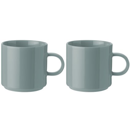 Stelton kávés csésze, 2 db-os szett, 200 ml, porzöld, kőedény