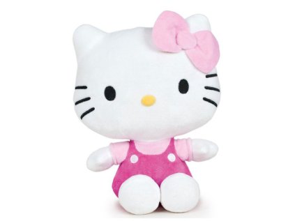 Hello Kitty Plush Figure Pink Bow Pink Shirt 25 cm