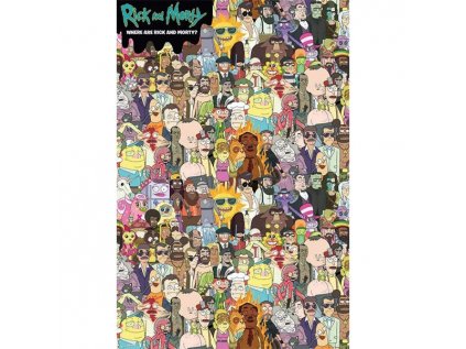 Rick and Morty Where's Rick Poster 91,5 x 61 cm