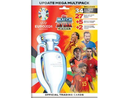 Futbalové karty Topps Match Attax UEFA EURO 2024 Mega Multipack UPDATE