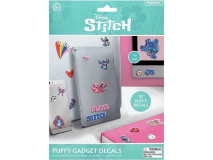 Stitch Puffy Gadget Decals Nálepky Sada 35 ks