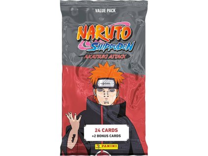 Panini Naruto Akatsuki Attack zberateľské karty Fat Pack