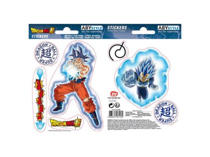 Dragon Ball Super Nálepky Goku & Vegeta 2-Pack (16 x 11cm)