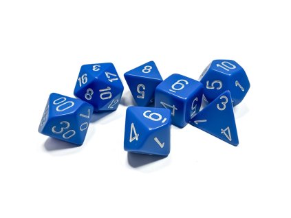 Sada kociek na RPG: Chessex - Blue Opaque (7 ks)