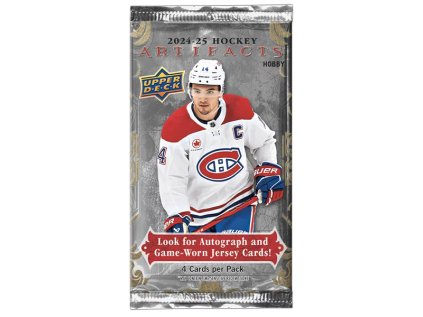 Hokejové karty Upper Deck 2024/2025 Artifacts Hockey Hobby Booster Pack