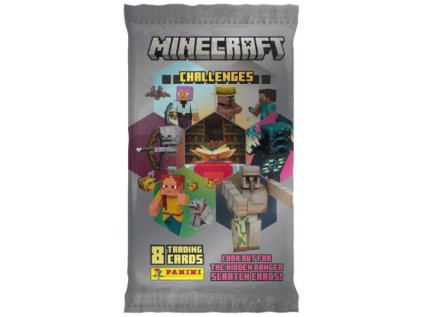 Panini Minecraft 4 Challenges Zberateľské karty booster pack