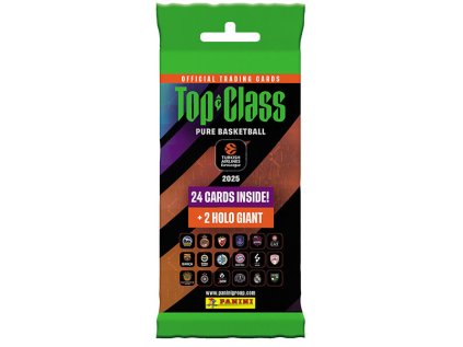 Basketbalové karty Panini Top Class 2025 Turkish Airlines EuroLeague Fat pack