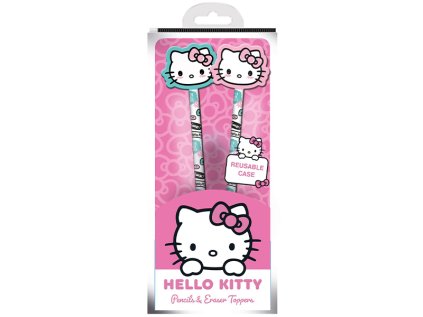 Hello Kitty (Pink) Pencils & Eraser Toppers 2-pack