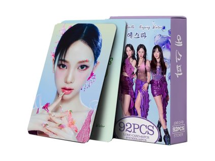 AESPA - Holografické LOMO Cards 92 ks Zberateľské karty