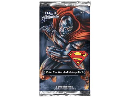 Zberateľské karty Upper Deck 2025 Fleer Brilliants Superman Mega Booster pack