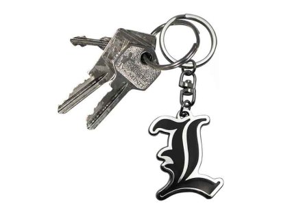 Death Note Kľúčenka Symbol L (kovová)