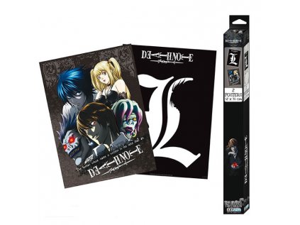 Death Note L & Group Posters 2-Pack 52 x 38 cm