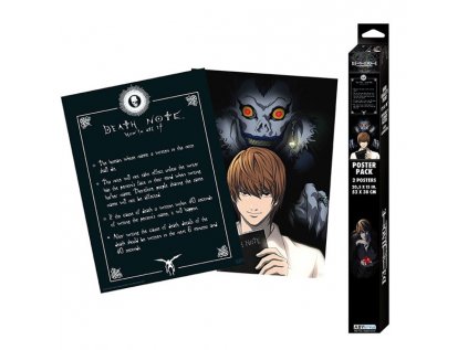 Death Note Light & Death Note Posters 2-Pack 52 x 38 cm