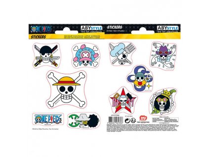 One Piece Straw Hat Skulls Nálepky 2-Pack (16 x 11cm)
