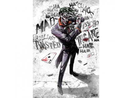 DC Comics Joker Type Poster 91,5 x 61 cm