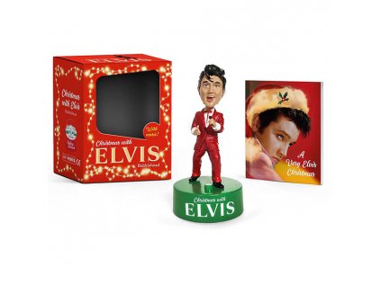 Christmas with Elvis Bobblehead With music! Miniature Editions