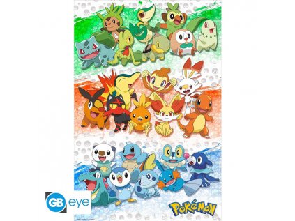 Pokémon First Partners Poster 91,5 x 61 cm