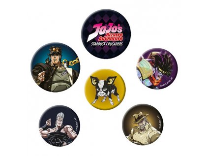 Jojo's Bizarre Adventure Odznaky Mix (6-Pack)