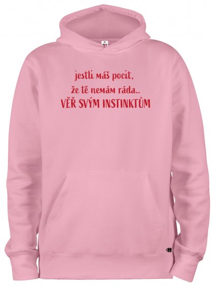 Mikina s potiskem a kapucí Instinkty ona