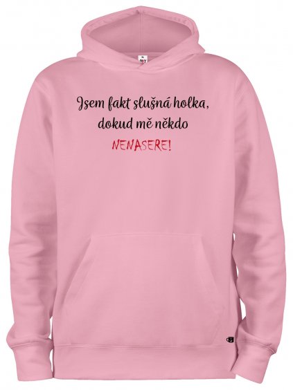 Mikina s kapucí hoodie - Slušná holka