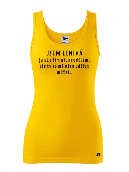 Dámské tílko s potiskem - Lenivá