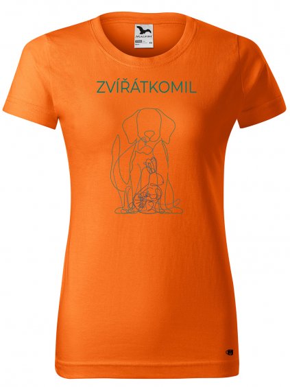 Dámské tričko s potiskem - Zvířátkomil