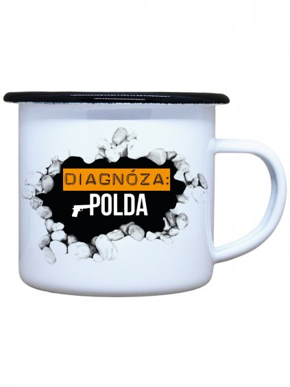 Vtipný plecháček s potiskem polda