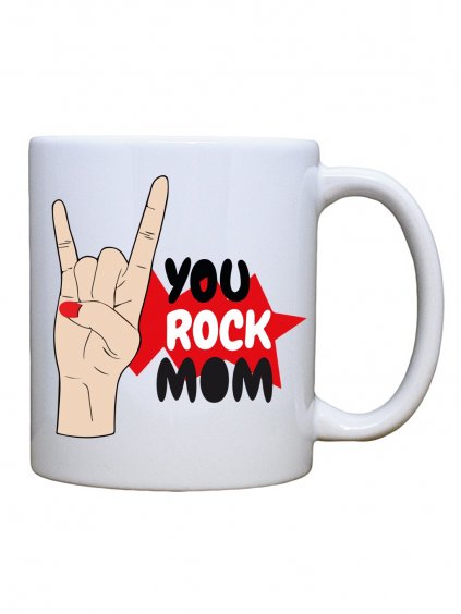Keramický hrnek s potiskem máma rocku