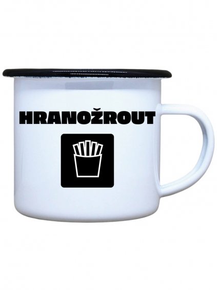 Smaltovaný plecháček Hranožrout